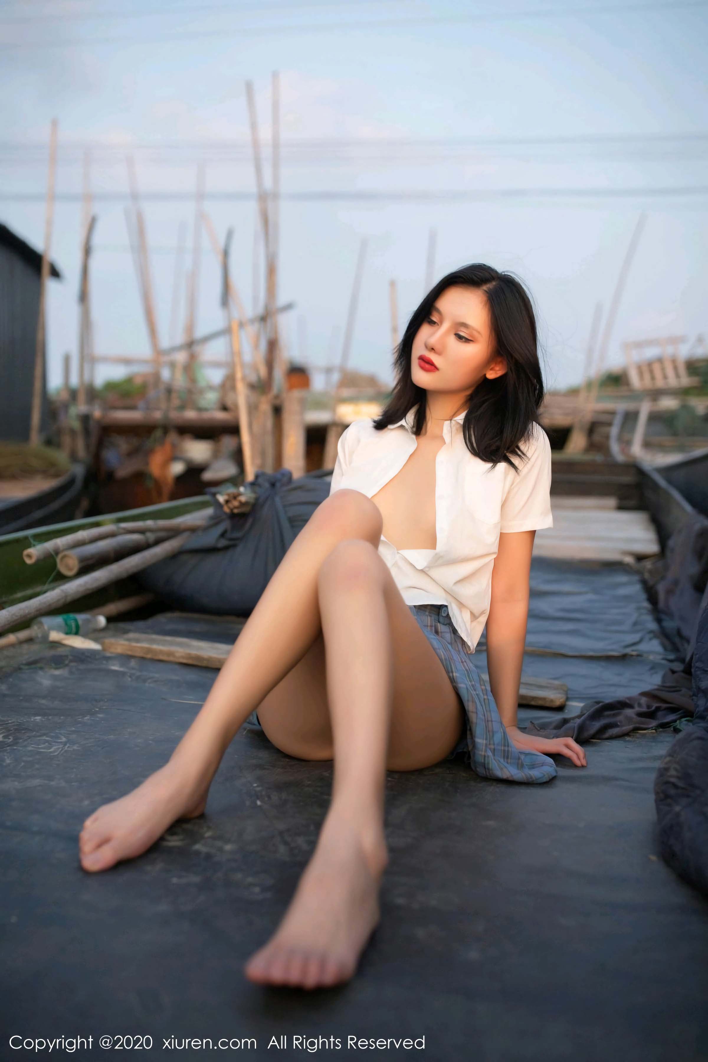 2020.09.14No.2558就是阿朱啊渔村主题写真插图4